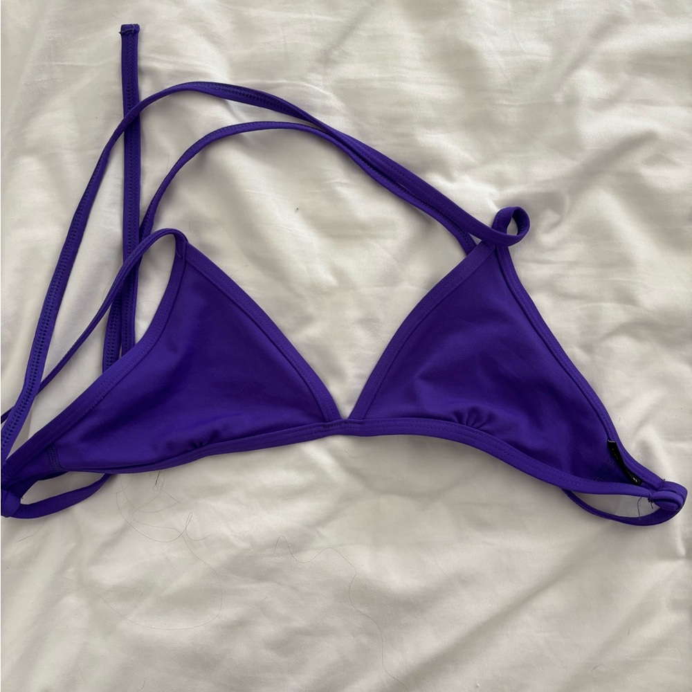 Jolyn Clothing Purple Triangle Bikini top